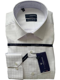 Chemise blanche à carreaux...