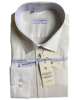 Chemise écrue coton slim...