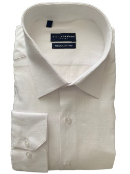 Chemise blanche aspect lin...