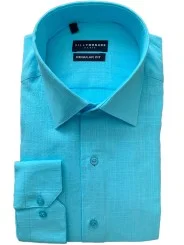 Chemise turquoise coton Bill Tornade