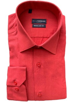 Chemise rouge coton Bill...