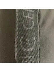 Polo vert foncé avec bande logo Cerruti 1881