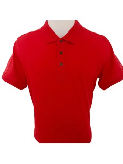 Polo rouge avec bande logo...