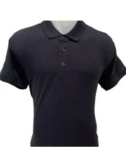 Polo bleu marine avec bande logo Cerruti 1881