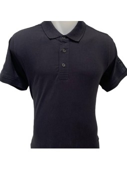 Polo bleu marine avec bande...