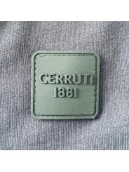 Polo bleu marine avec bande logo Cerruti 1881