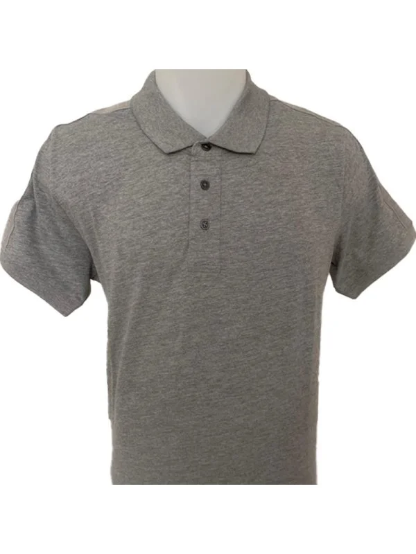 Polo gris avec bande logo Cerruti 1881