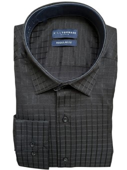 Chemise noire à carreaux...