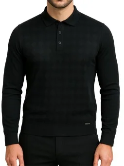 Pull / polo maille losange...