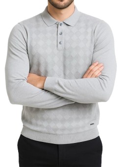 Pull / polo maille losange...