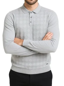 Pull / polo maille losange...