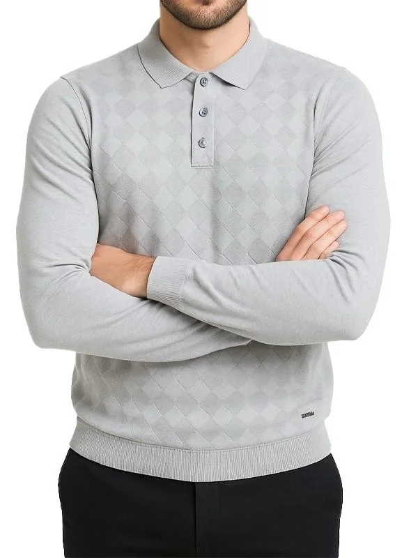 Pull / polo maille losange gris bill tornade