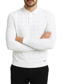 Pull / polo maille losange...