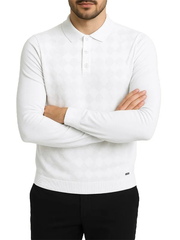 Pull / polo maille losange blanc bill tornade