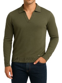 Pull / polo uni kaki bill...