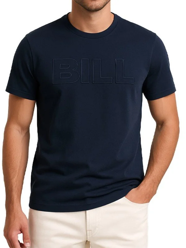 T-shirt bleu marine Bill Tornade – Homme