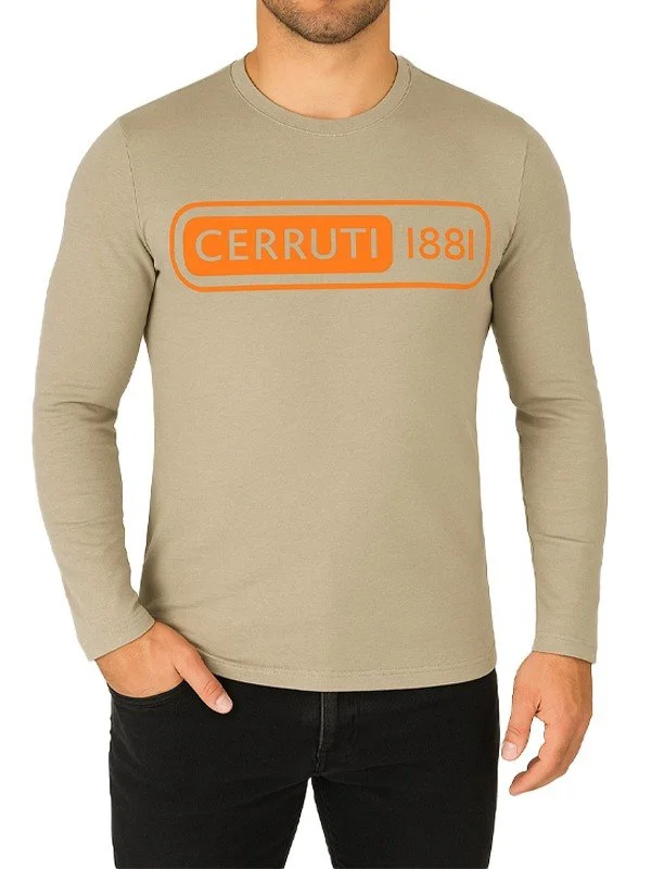 T-shirt kaki Cerruti 1881 – Homme – Manches longues