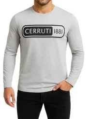 T-shirt gris Cerruti 1881 – Homme - Manches longues