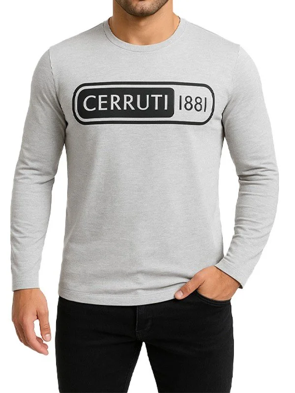 T-shirt gris Cerruti 1881 – Homme - Manches longues