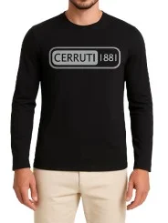 T-shirt noir Cerruti 1881 – Homme – Manches longues