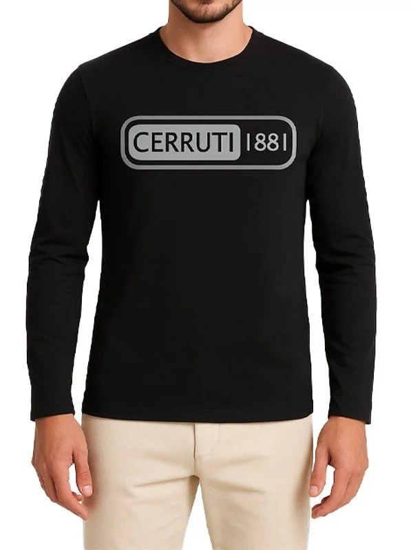 T-shirt noir Cerruti 1881 – Homme – Manches longues