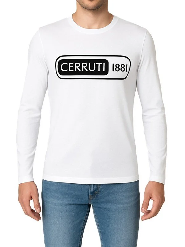 T-shirt blanc Cerruti 1881 – Homme – Manches longues