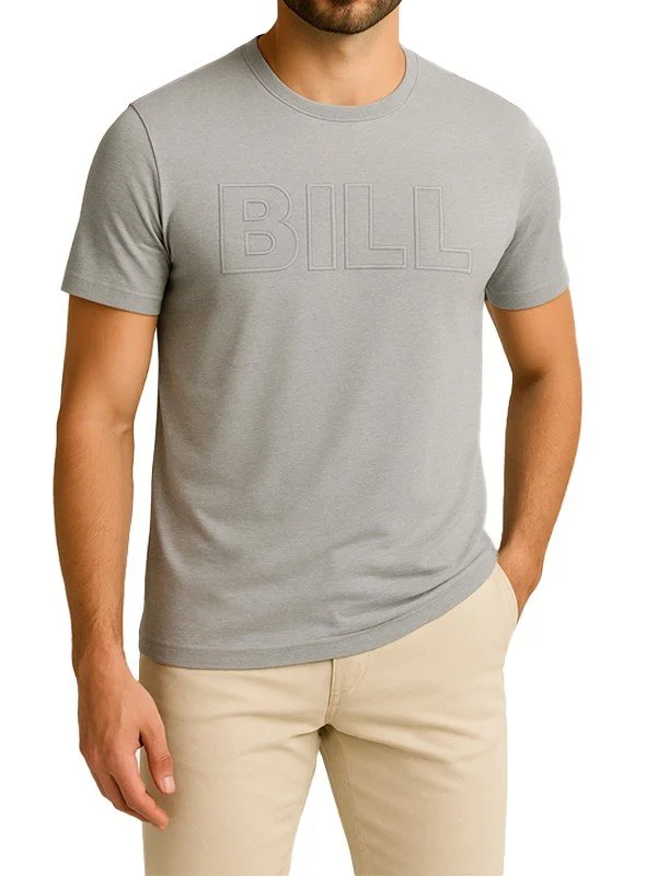 T-shirt gris clair Bill Tornade – Homme