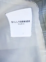 Costume gris à carreaux homme – 2 pièces slim – Bill Tornade