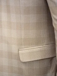 Costume beige à carreaux homme – 2 pièces Slim – Bill Tornade