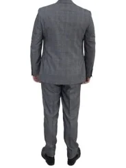 Costume gris foncé Prince de Galles homme – 2 pièces Slim – Bill Tornade
