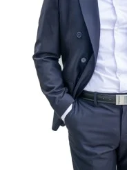 Costume bleu marine croisé homme – 2 pièces Slim – Bill Tornade