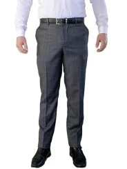Costume gris grands carreaux homme – 2 pièces Slim – Bill Tornade