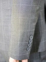 Costume gris grands carreaux homme – 2 pièces Slim – Bill Tornade