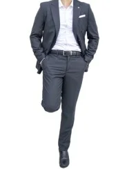 Costume gris croisé homme – 2 pièces Slim – Bill Tornade