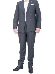 Costume gris croisé homme – 2 pièces Slim – Bill Tornade