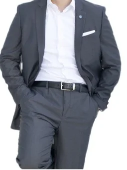 Costume gris foncé homme –...