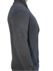 Gilet zippé gris foncé Bill Tornade