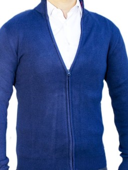 Gilet zippé bleu marine...