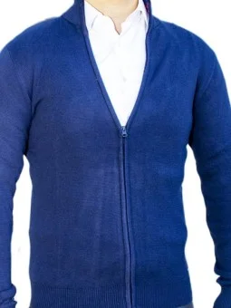 Gilet zippé bleu marine...