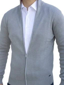 Gilet zippé gris Bill Tornade