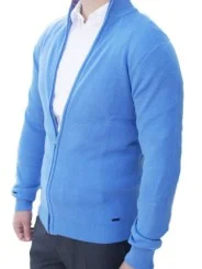 Gilet zippé bleu ciel Bill Tornade