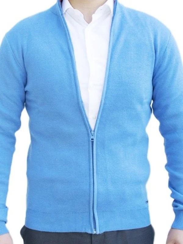 Gilet zippé bleu ciel Bill Tornade