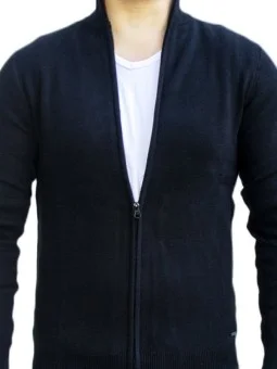 Gilet zippé noir Bill Tornade