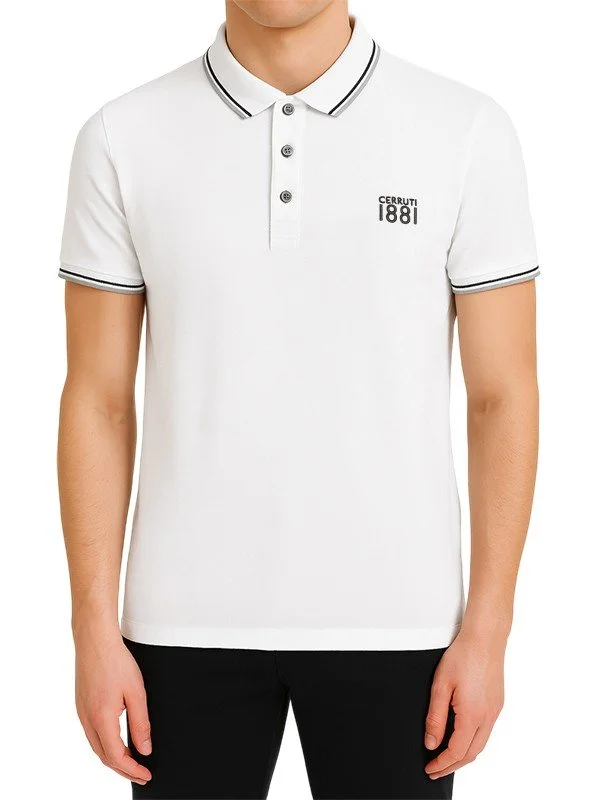Polo blanc manches courtes Cerruti 1881 – Homme