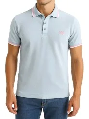 Polo bleu ciel manches courtes Cerruti 1881 – Homme