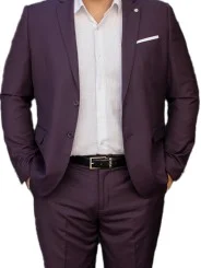 Costume prune homme – 2 pièces Slim – Bill Tornade