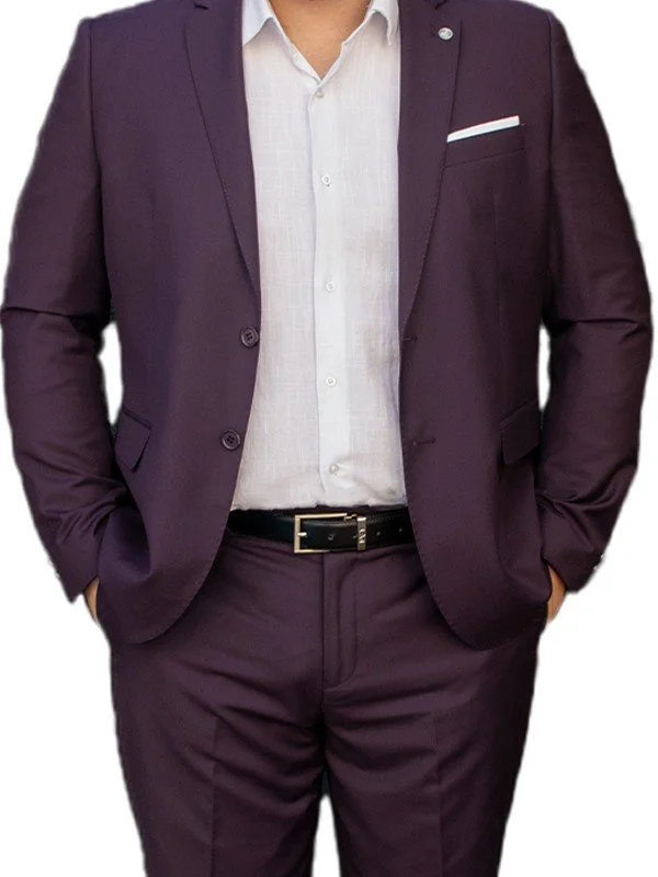 Costume prune homme – 2 pièces Slim – Bill Tornade