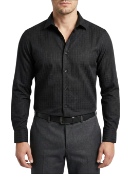 Chemise noire à carreaux...