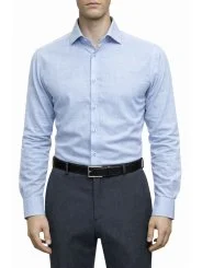 Chemise bleu ciel coton slim Bill Tornade
