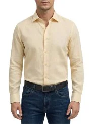 Chemise jaune coton Bill Tornade